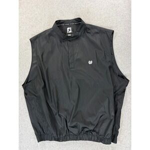 Footjoy Stitched Logo Golf Pullover Vest (Men's 2XL) Black